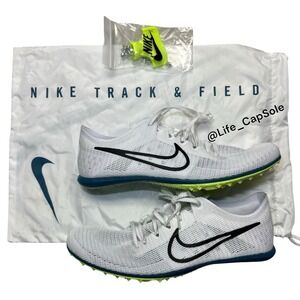 Size 8.5 Nike Zoom Mamba 6 Spikes Track Cleats‎ Men's White Green DR2733-102 New